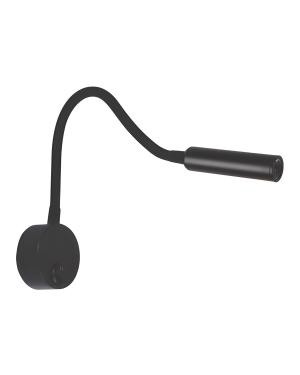 Aplique LED Cuello Flexible 3W Negro