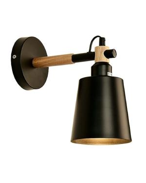 Aplique Nordico Negro E27 25cm