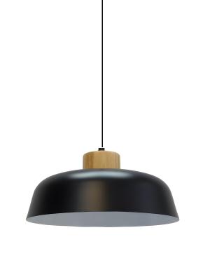 Campana Madera/Negro 30cm E27 J69