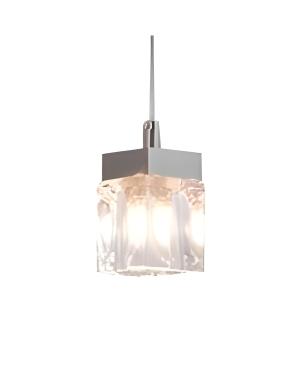 Colgante 1L Vidrio Cuadrado G9