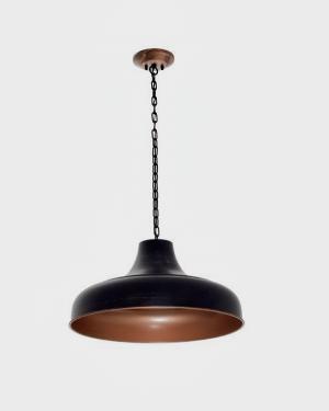 Colgante Brooklyn 1L 56cm Cobre/Negro