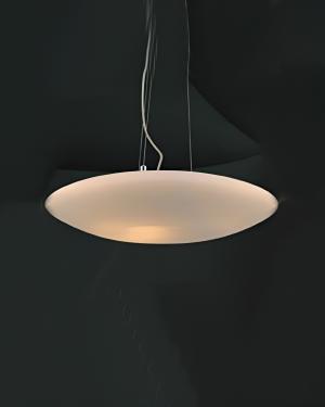 Colgante Elipse Vidrio Opal 3xE27 48cm