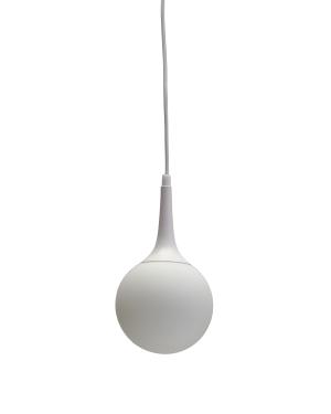 Colgante Globo Vidrio 15cm Blanco