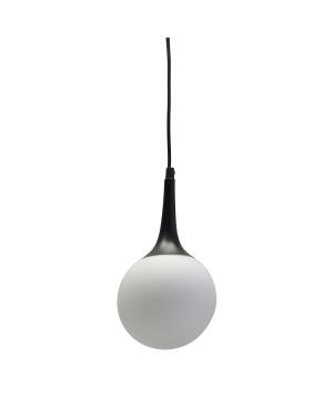 Colgante Globo Vidrio 15cm Negro