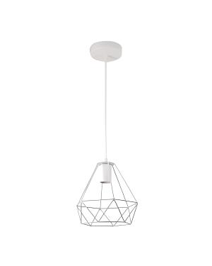Colgante Jaula Blanca Hexagonal