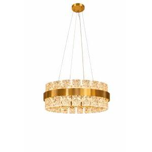 Colgante Plaquetas Dorada LED
