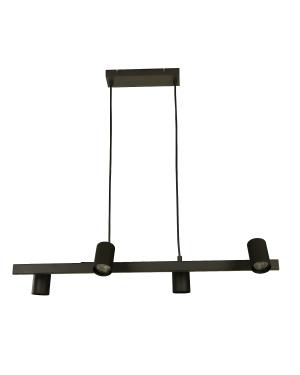 Colgante Varral 4 Luces GU10 Negro