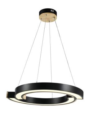 Colgante Viggo Negro 42W 58x53cm Calido