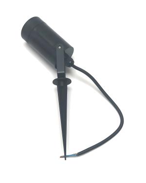 Pincho GU10 Plastico Tubo Negro