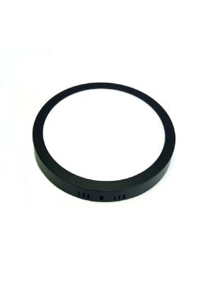 Plafon LED 18W Negro Rdo Frio