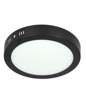 Plafón LED 24W Negro Frío Redondo