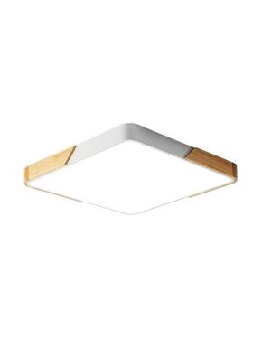 Plafon Moro Cuad Blanco 50cm 38W Calido