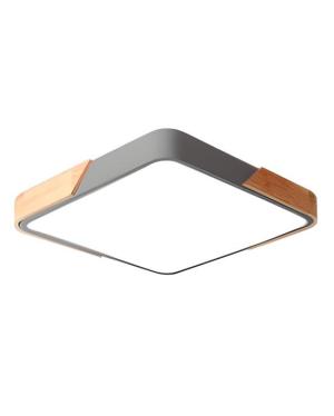 Plafon Moro Cuad Gris 50cm 38W Calido