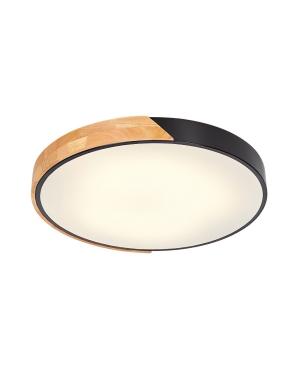 Plafon Moro Rdo Negro 50cm 38W Calido