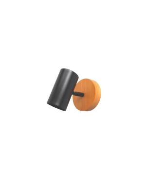 Spot 1L Negro/Madera GU10 WL-80351