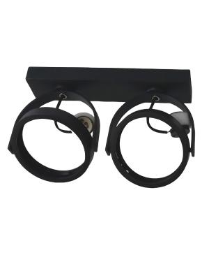 Spot 2L AR111 Negro Alargado
