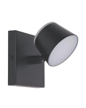 Spot Negro LED 1L 7W Cálido Plástico