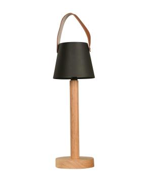 Veladora LED Recargable Madera Negra
